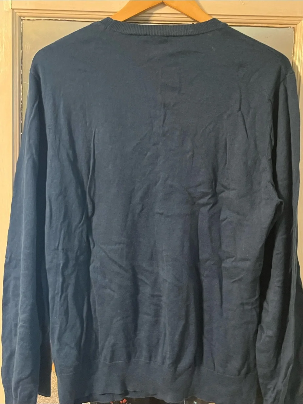 True Religion Navy Blue Long-Sleeve Crewneck Sweater
